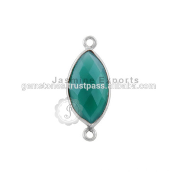 Handmade 925 Sterling Silver Gemstone Bezel Jewelry, Wholesale Best Quality Gemstone Bezel Connectors